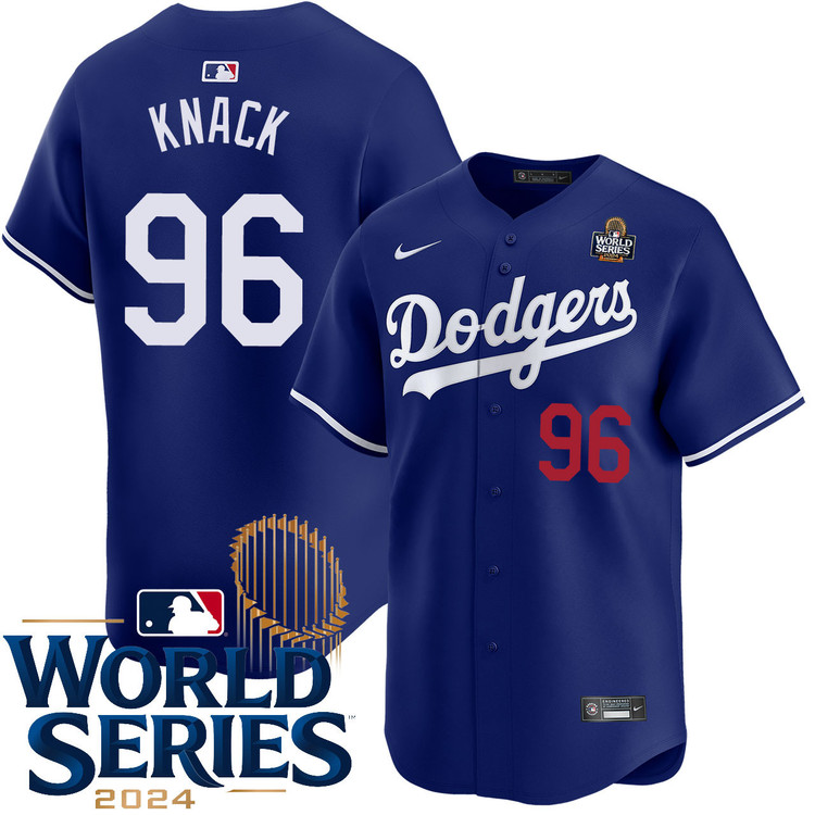 Landon Knack Los Angeles Dodgers Alternate Royal Limited World Series Jersey