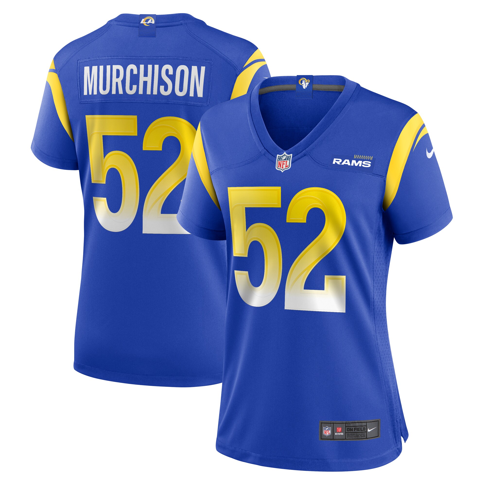 Larrell Murchison Los Angeles Rams Women's Team Game Jersey - Royal