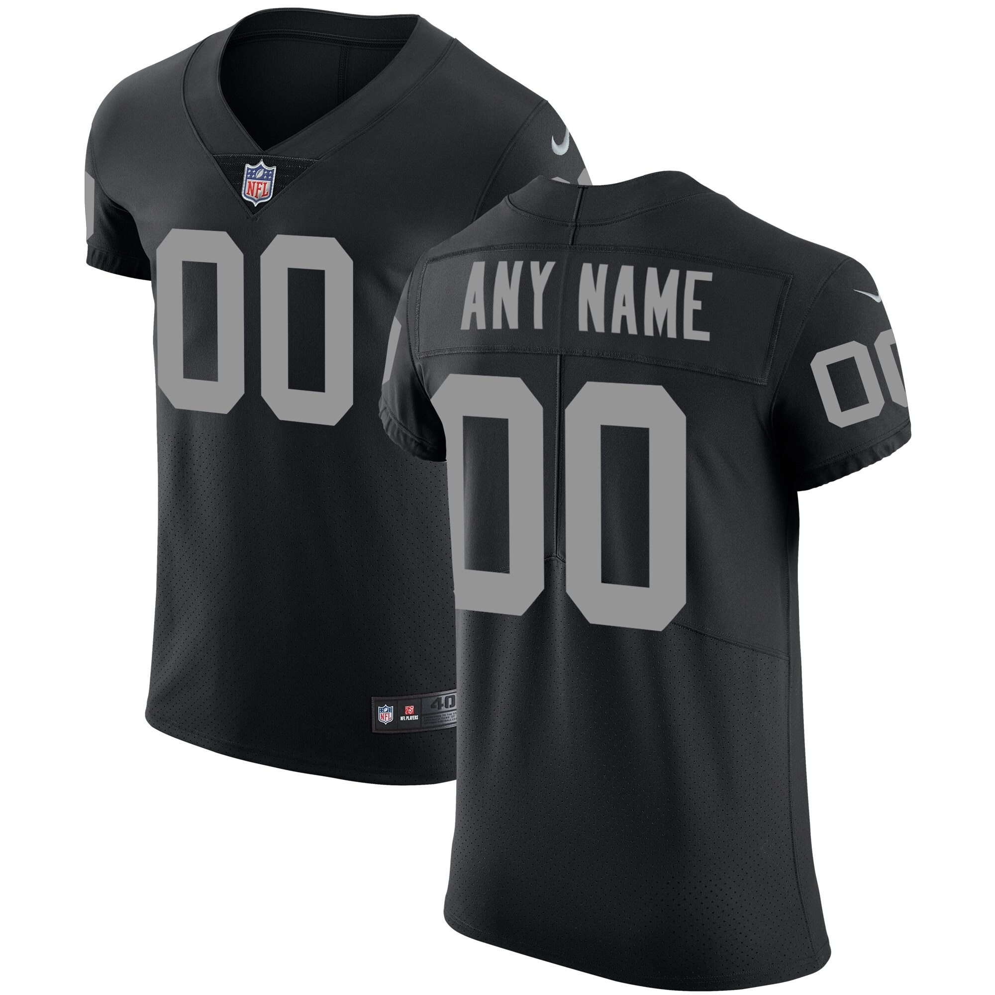 Las Vegas Raiders Vapor Untouchable Custom Elite Jersey - Black