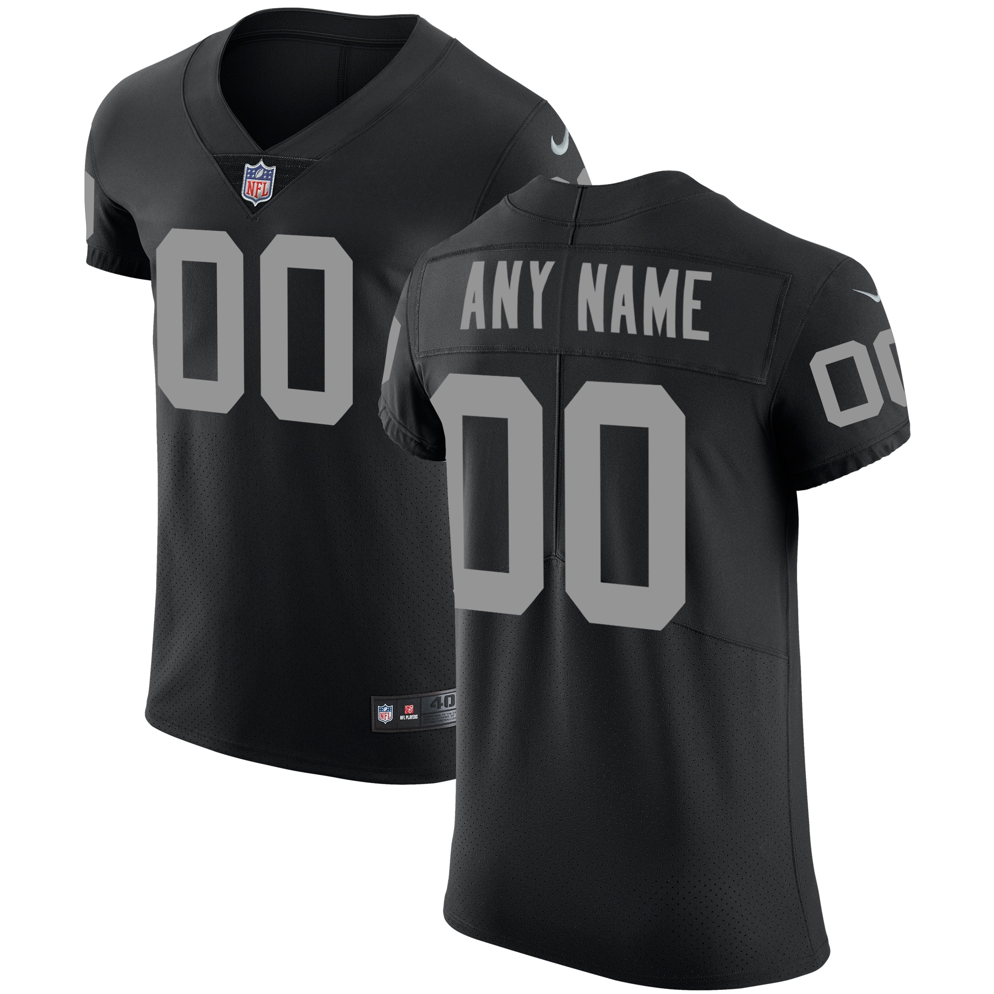 Las Vegas Raiders Vapor Untouchable Custom Elite Jersey - Black
