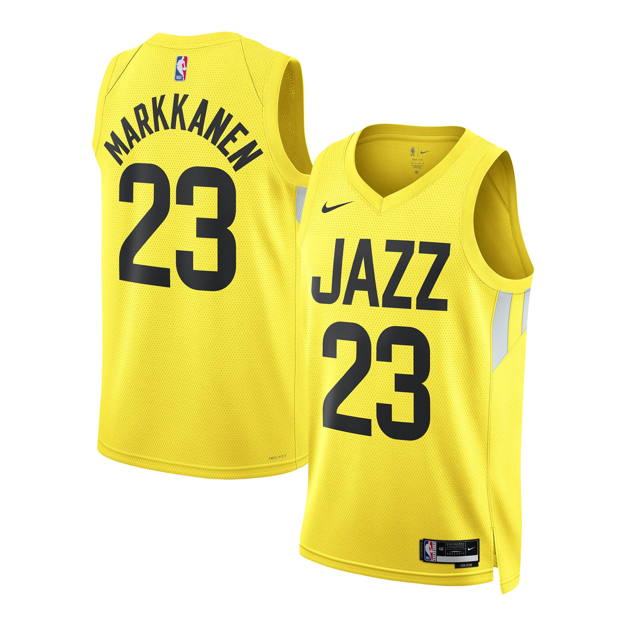 Lauri Markkanen Utah Jazz Unisex Swingman Jersey - Icon Edition - Gold