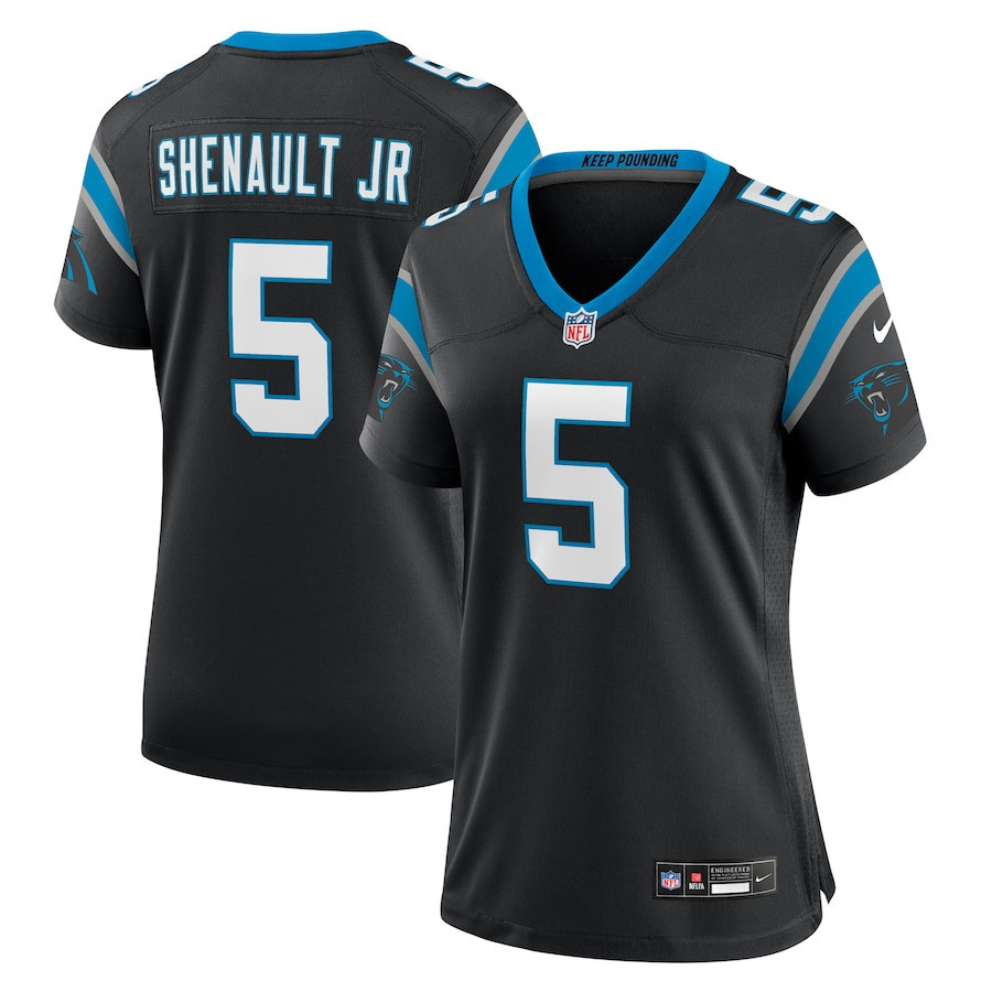 Laviska Shenault Jr. 5Carolina Panthers Game Women Jersey - Black