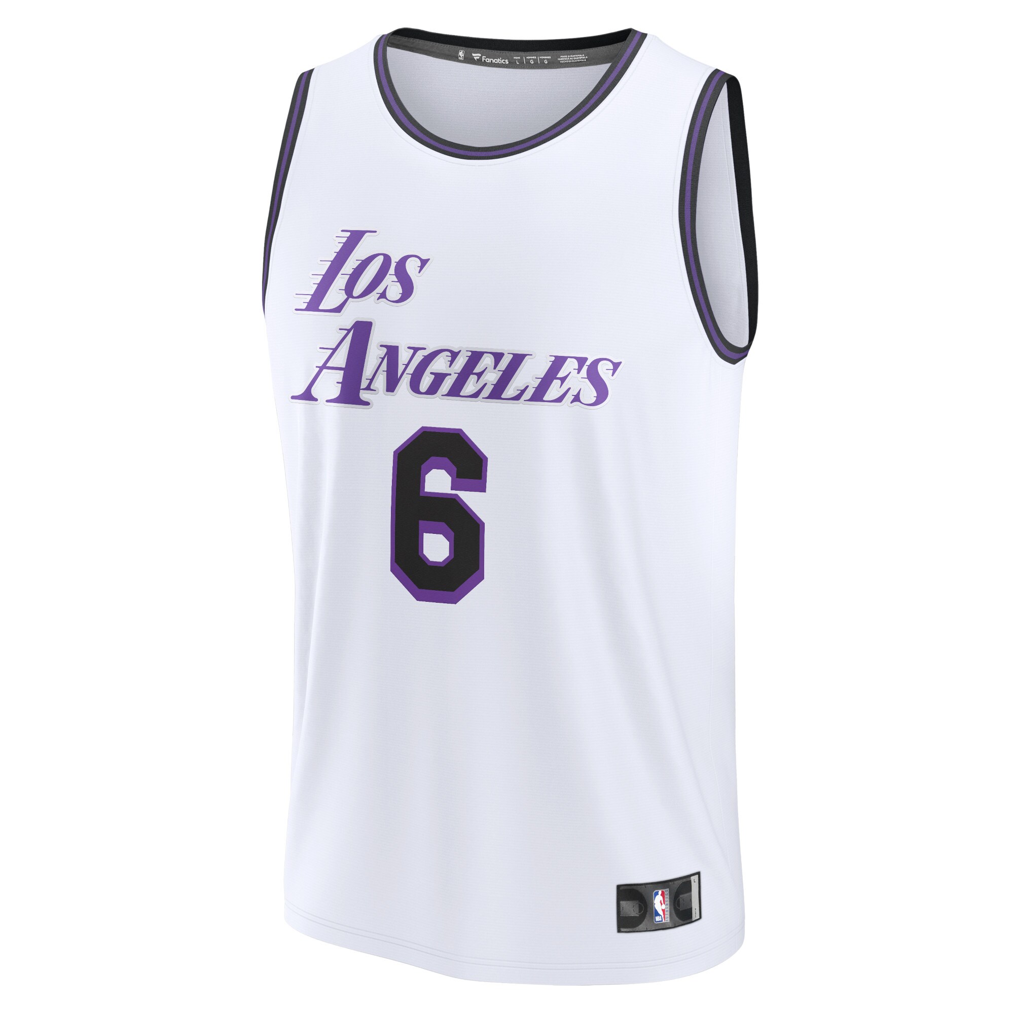 LeBron James Los Angeles Lakers Fanatics Fastbreak Jersey - City Edition - White
