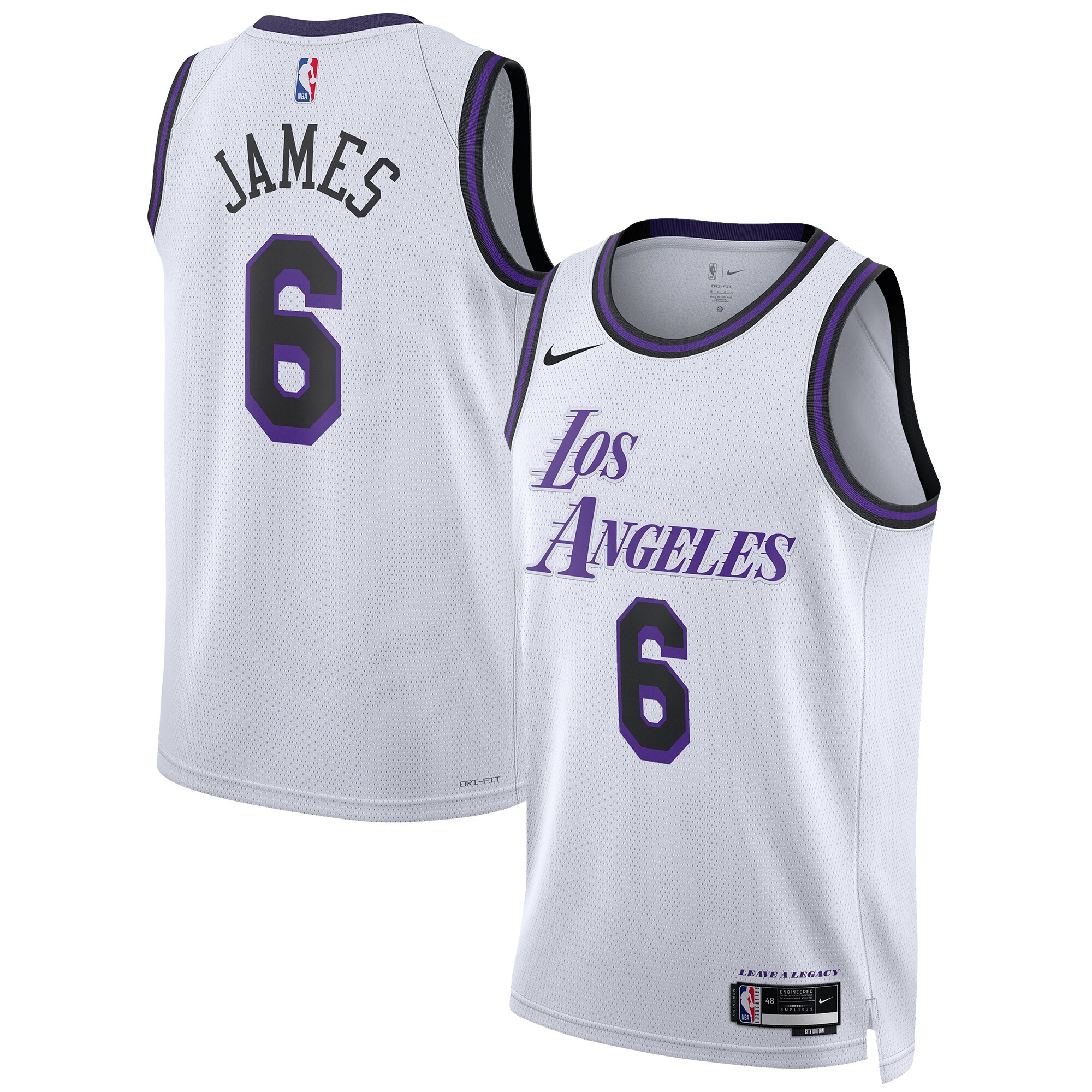 LeBron James Los Angeles Lakers Unisex 2022\/23 Swingman Jersey - City Edition - White