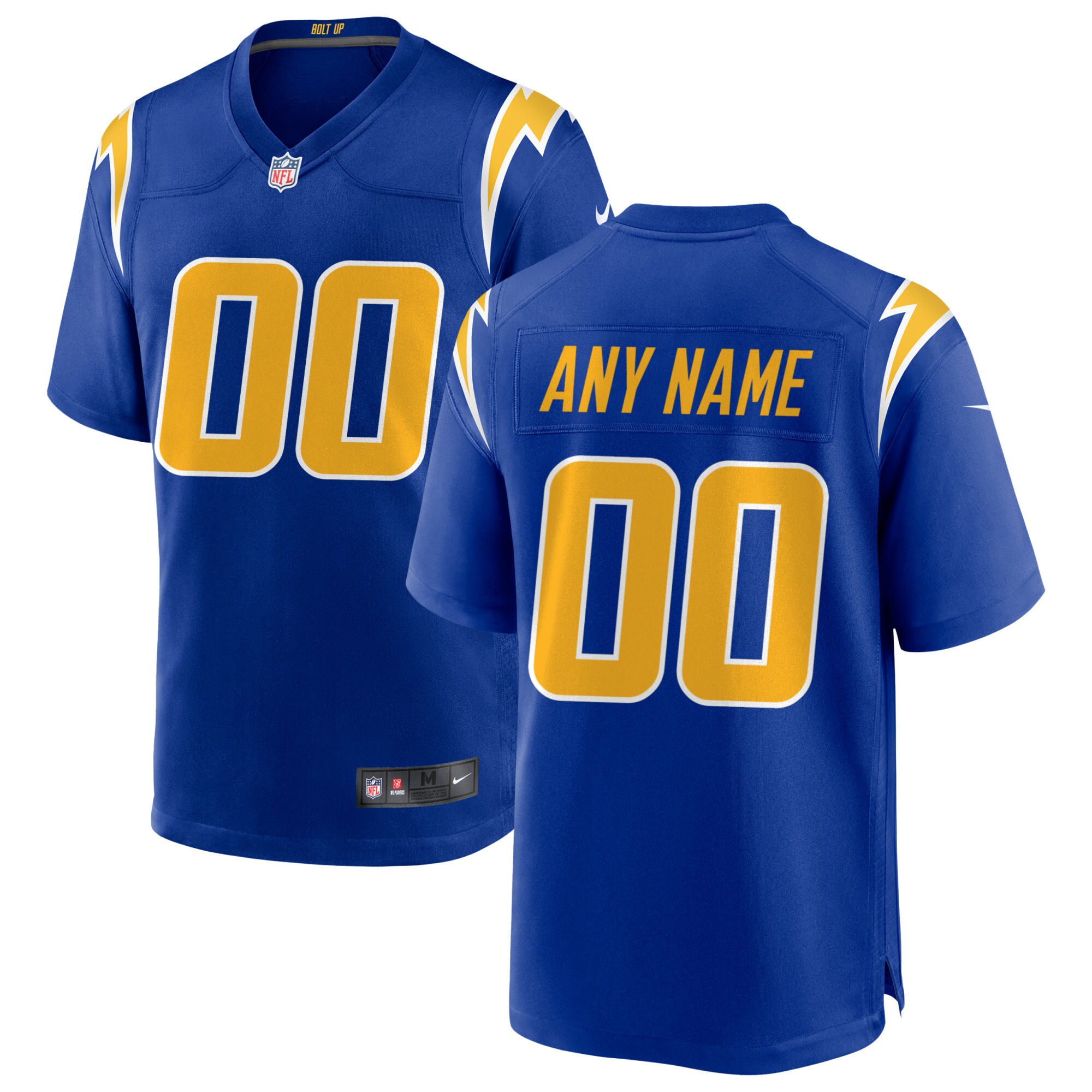 Los Angeles Chargers Alternate Custom Game Jersey - Royal