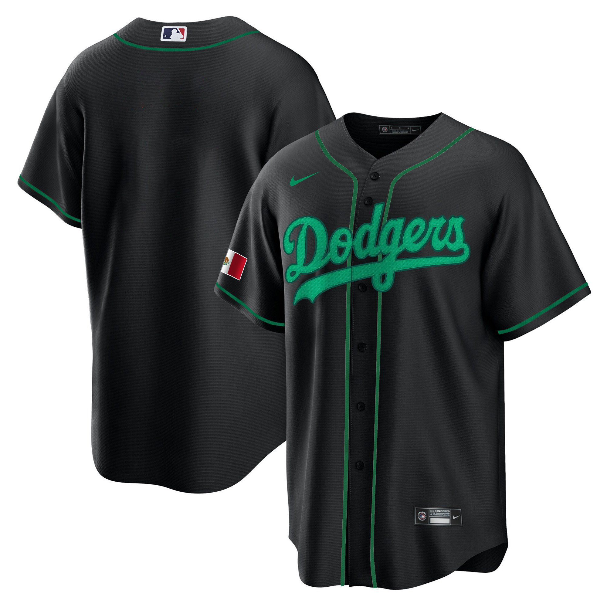 Los Angeles Dodgers Mexico Baseball Men Jersey - Black