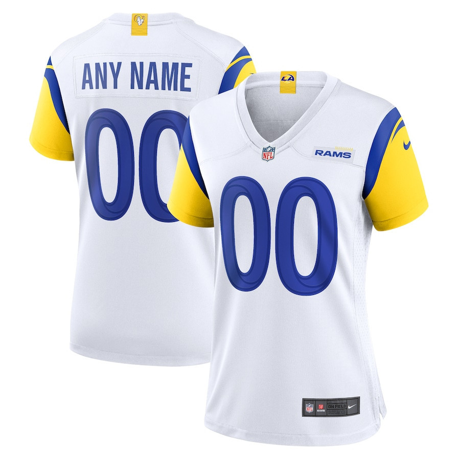 Los Angeles Rams Women Alternate Custom Jersey - White