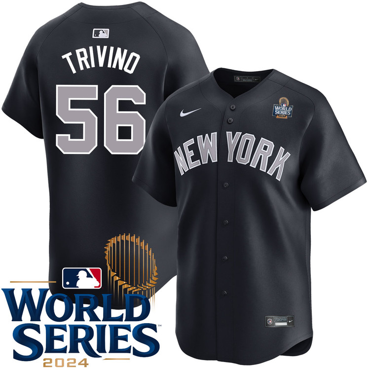 Lou Trivino New York Yankees Alternate Road Limited World Series Jersey