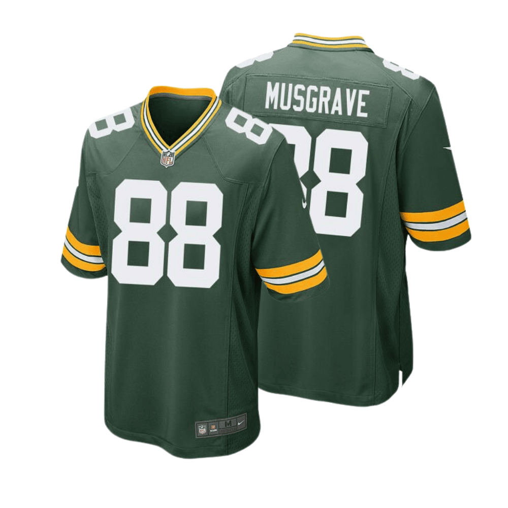 Luke Musgrave 88 Green Bay Packers Men Home Game Jersey - Green