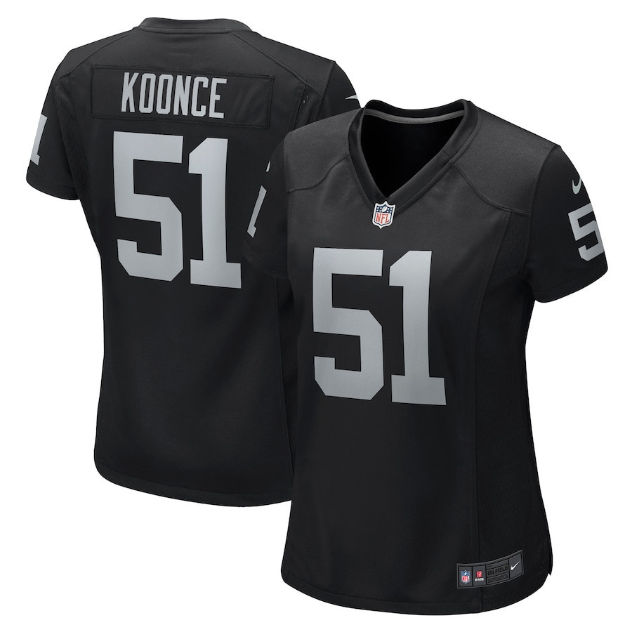 Malcolm Koonce 51 Las Vegas Raiders Women Game Jersey - Black