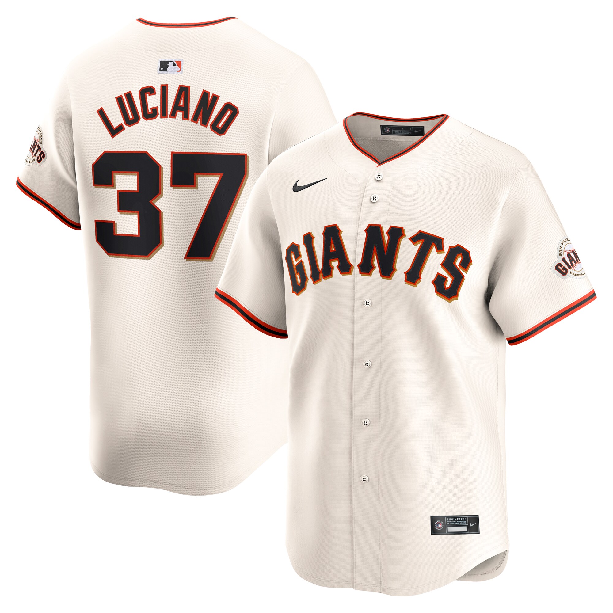Marco Luciano San Francisco Giants Home Limited Player Jersey - Cream