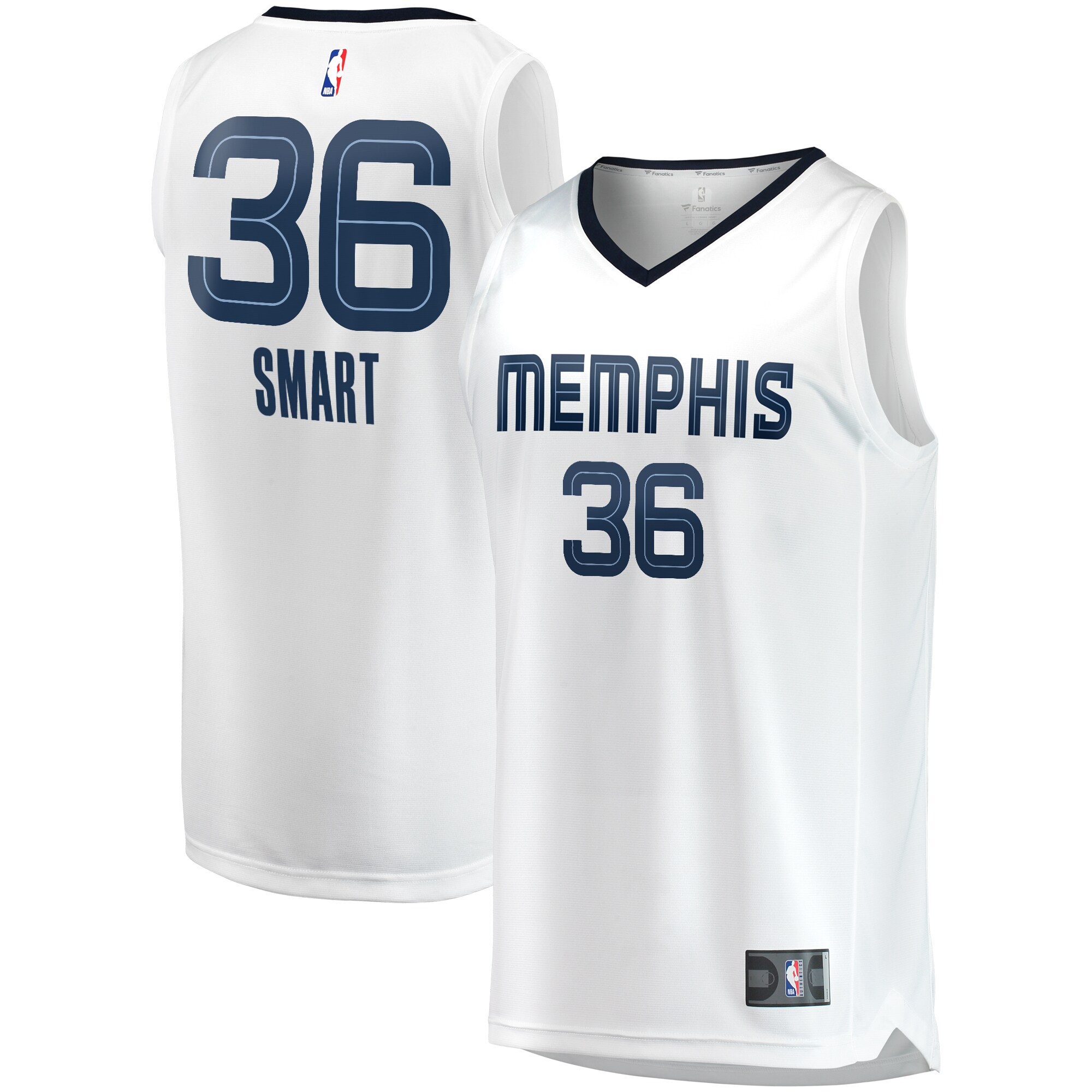 Marcus Smart Memphis Grizzlies Fanatics Fast Break Player Jersey - Association Edition - White