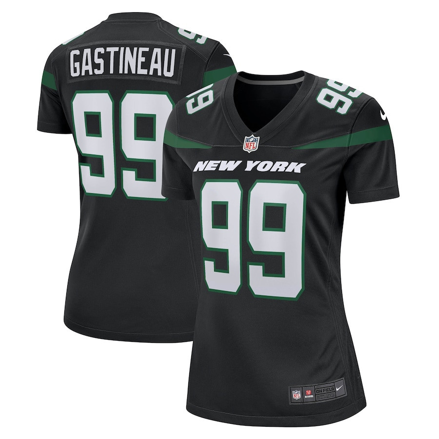 Mark Gastineau 99 New York Jets Women Game Jersey - Stealth Black