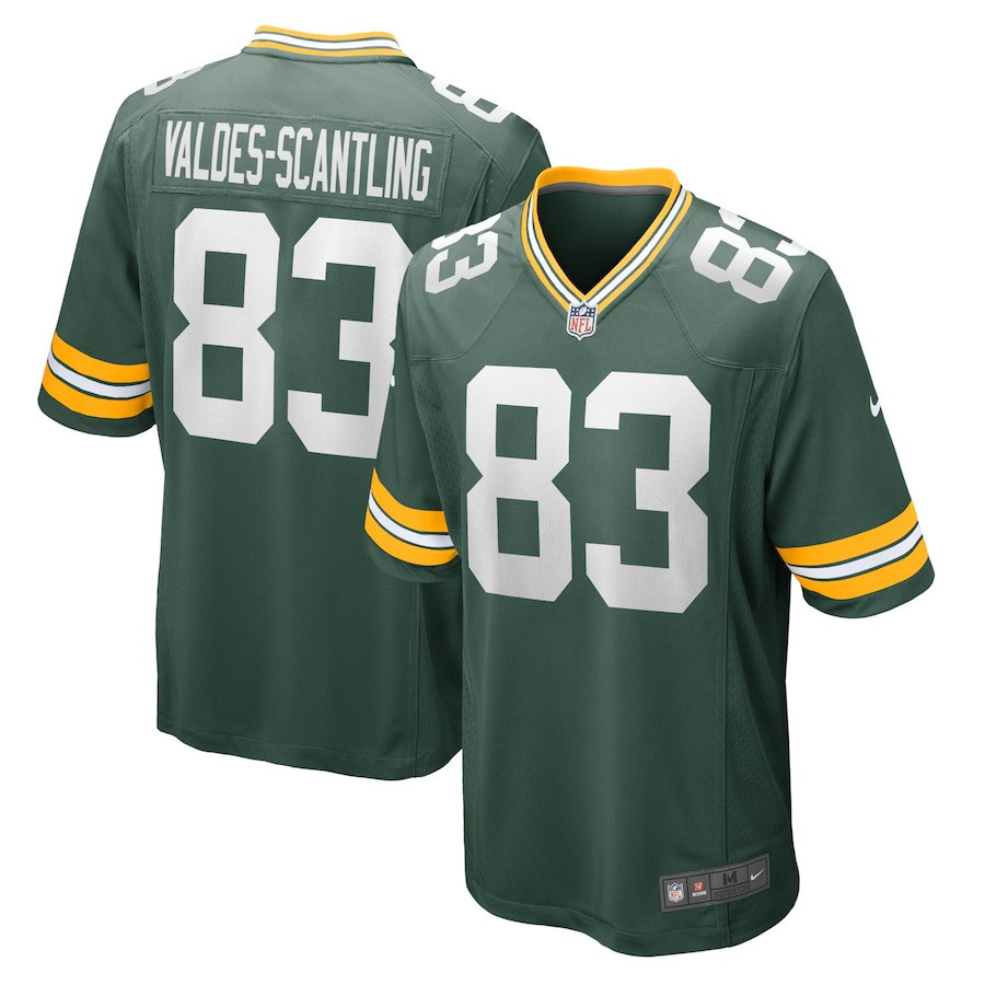 Marquez Valdes-Scantling 83 Green Bay Packers Retired Men Game Jersey - Green