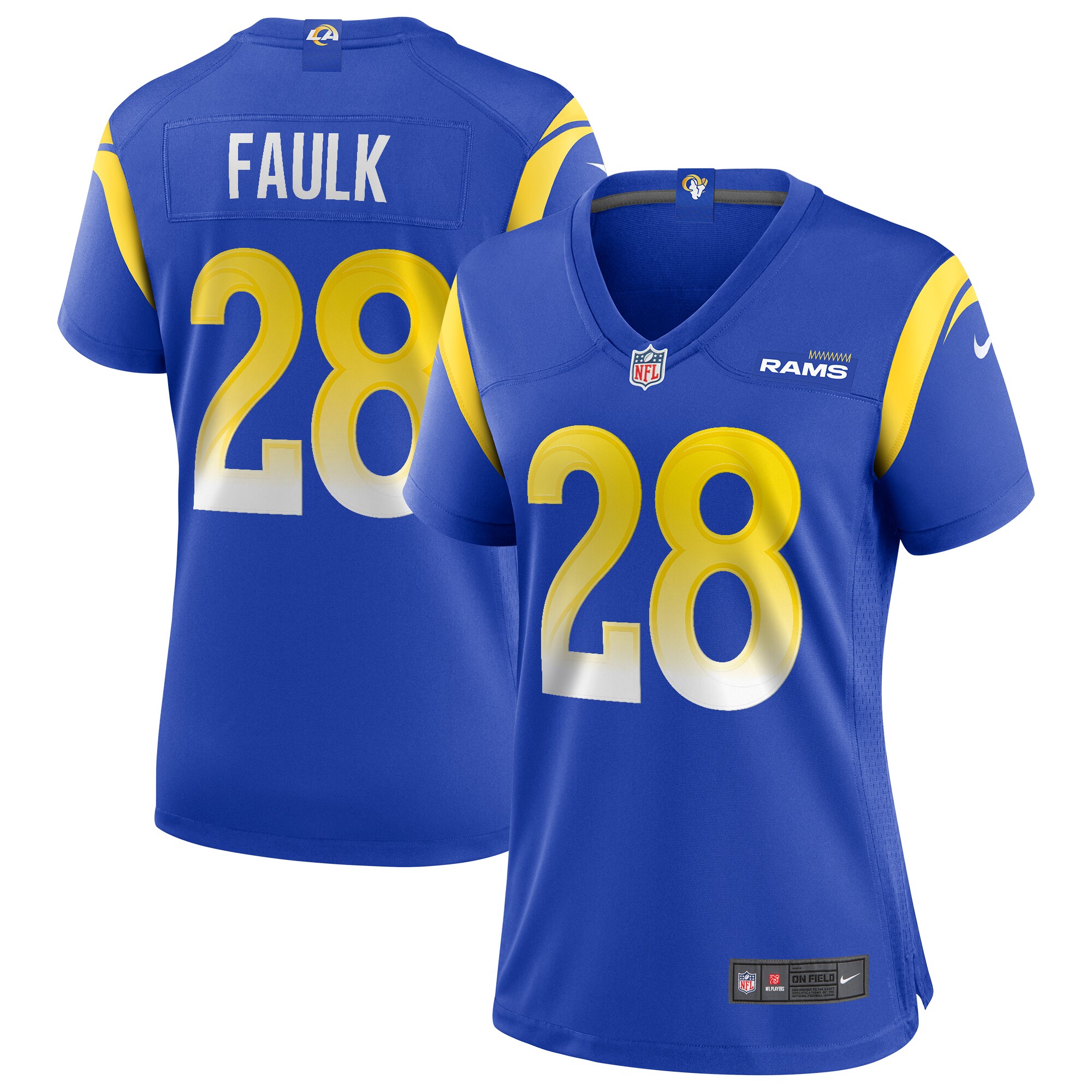 Marshall Faulk Los Angeles Rams Women's Game Retired Player Jersey - Royal