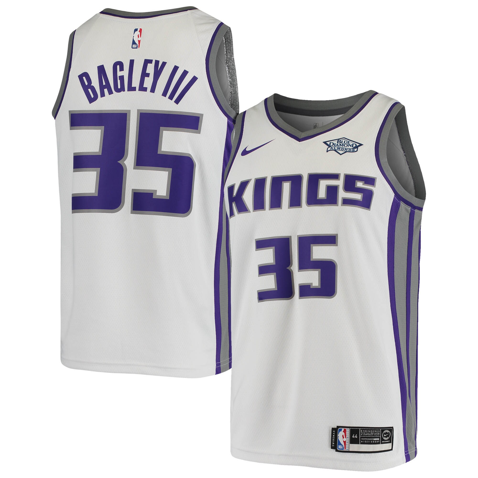 Marvin Bagley III Sacramento Kings Swingman Player Jersey - Association Edition - White