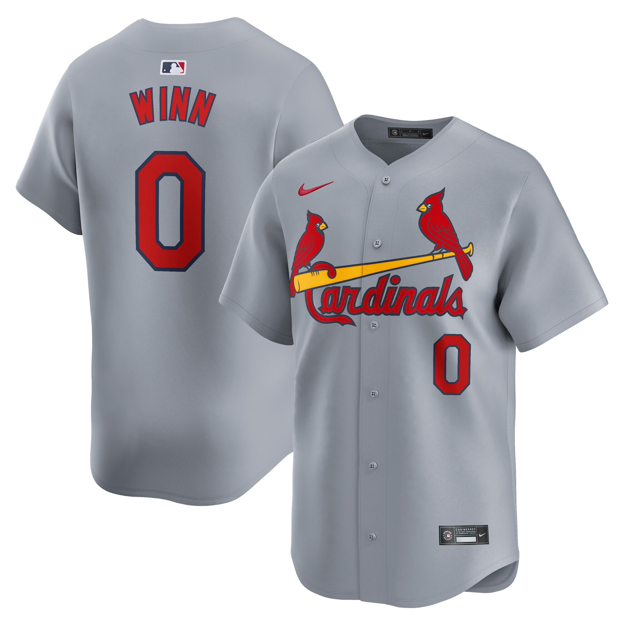 Masyn Winn St. Louis Cardinals Away Limited Player Jersey - Gray
