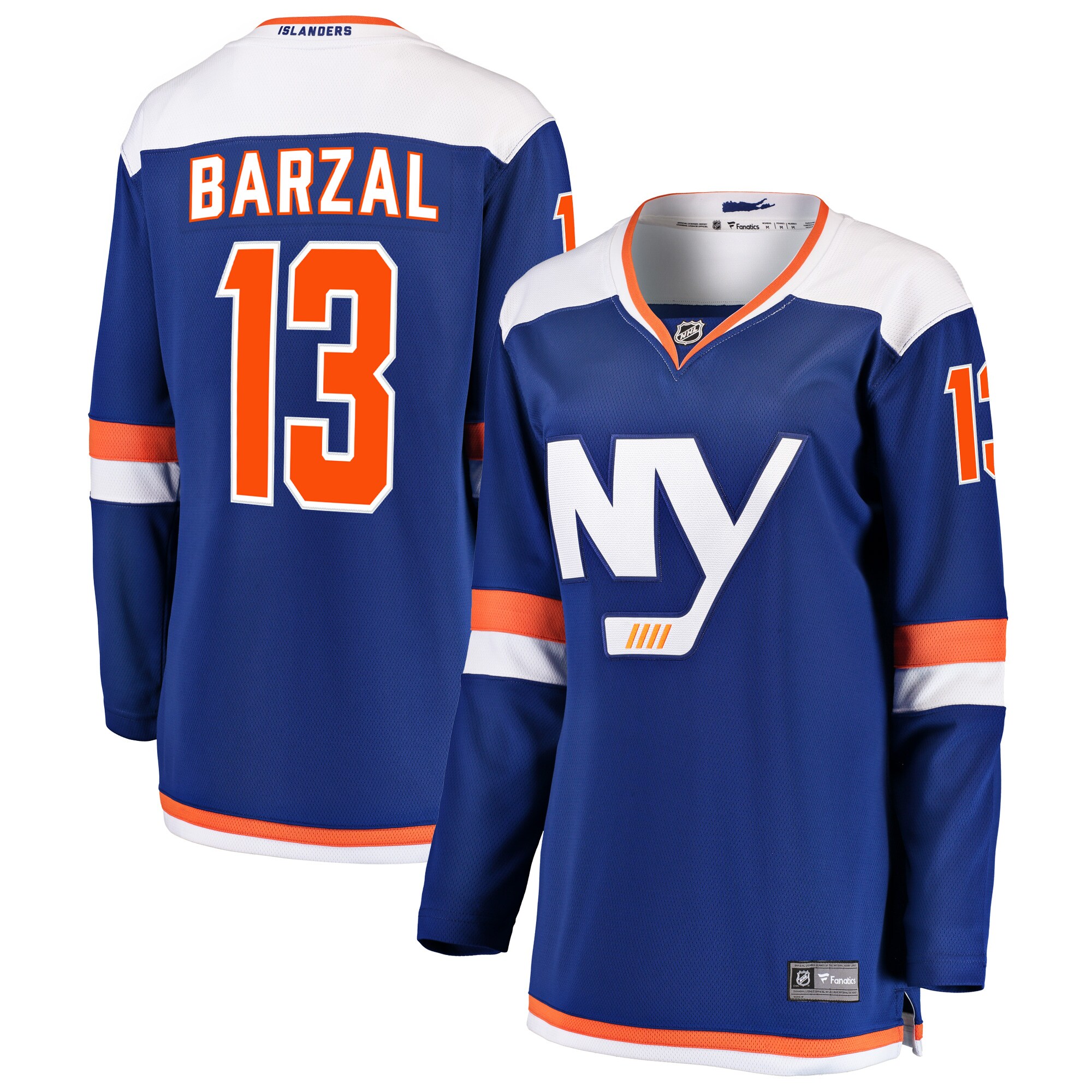 Mathew Barzal New York Islanders Fanatics Women's Alternate Breakaway Jersey - Blue