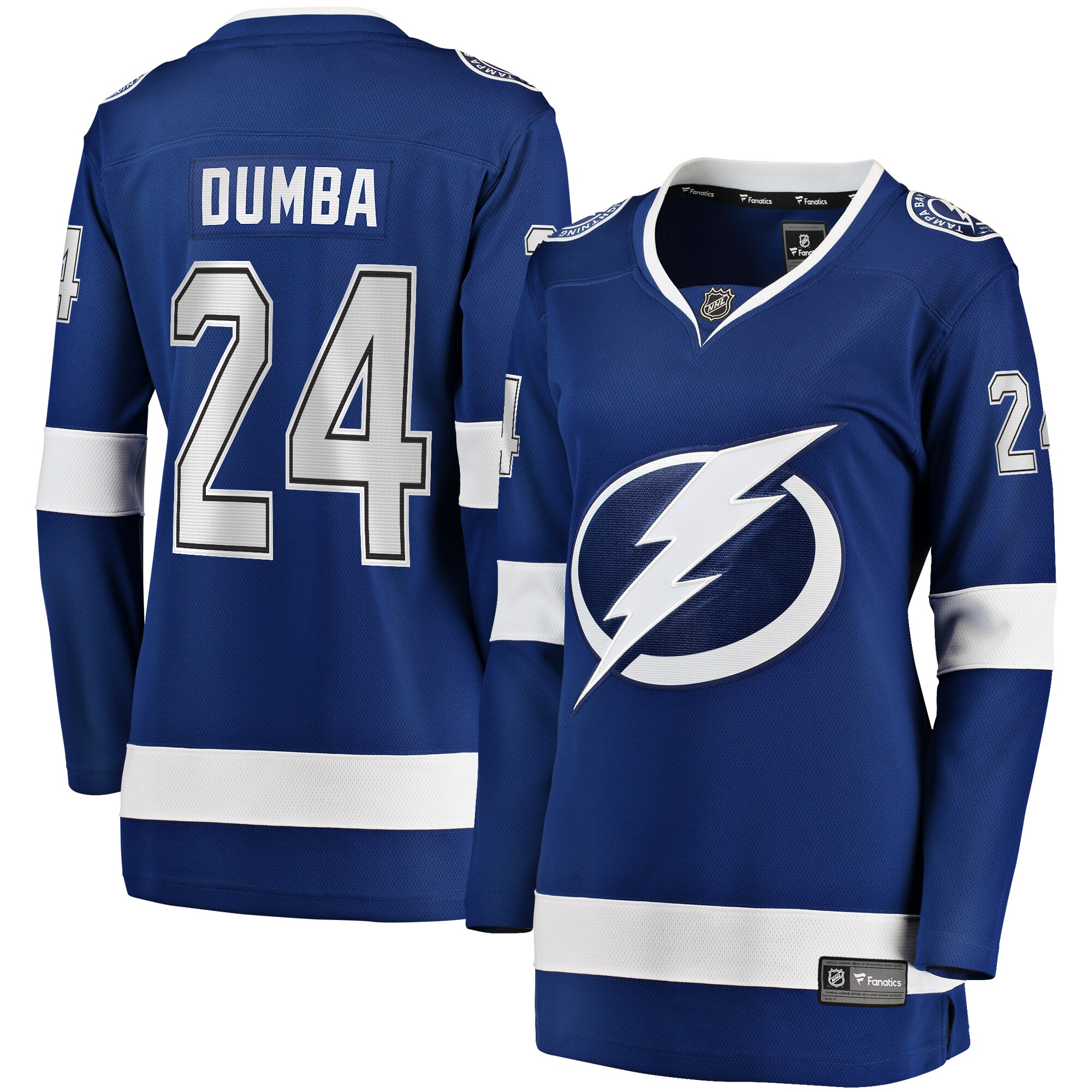 Matt Dumba Tampa Bay Lightning Fanatics Women's Home Breakaway Player Jersey - Blue