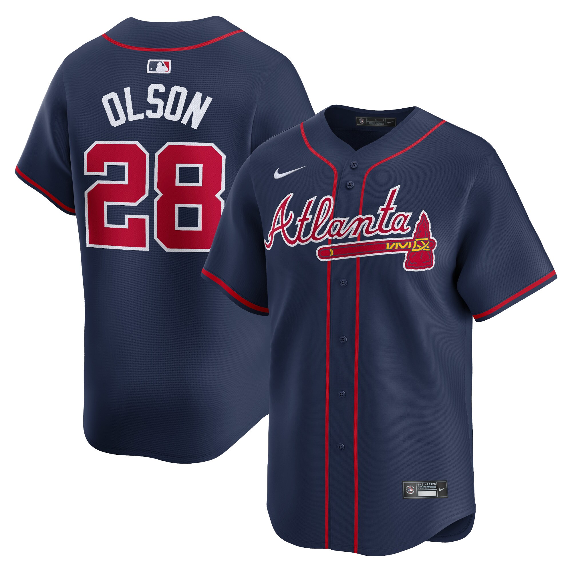 Matt Olson Atlanta Braves Alternate Limited Player Jersey\u00c2\u00a0\u00e2\u20ac\u201c Navy