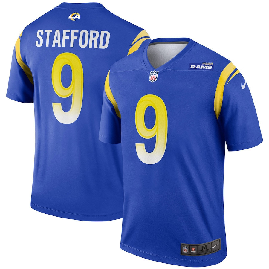 Matthew Stafford 9 Los Angeles Rams Men Legend Jersey - Royal