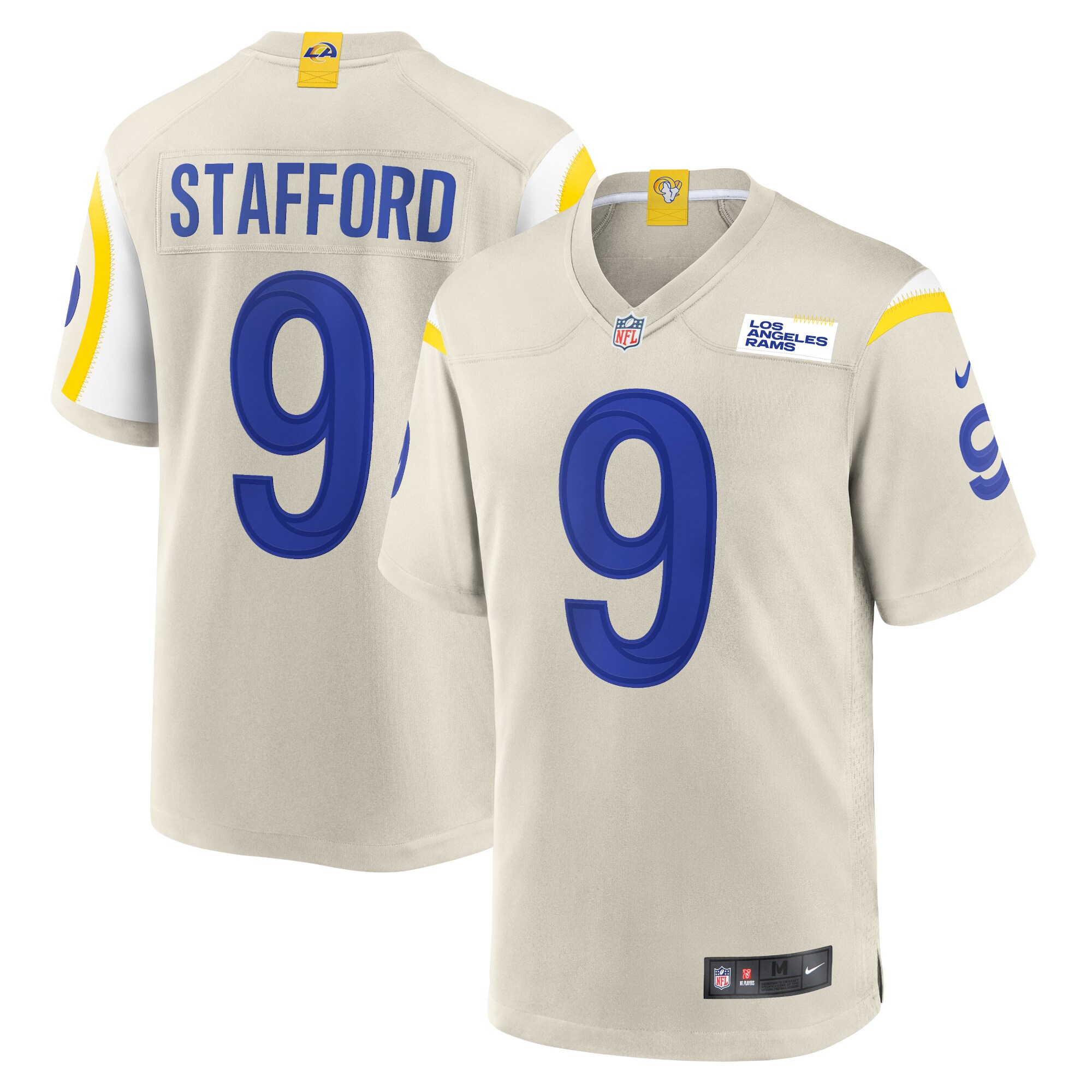 Matthew Stafford Los Angeles Rams Player Game Jersey - Bone