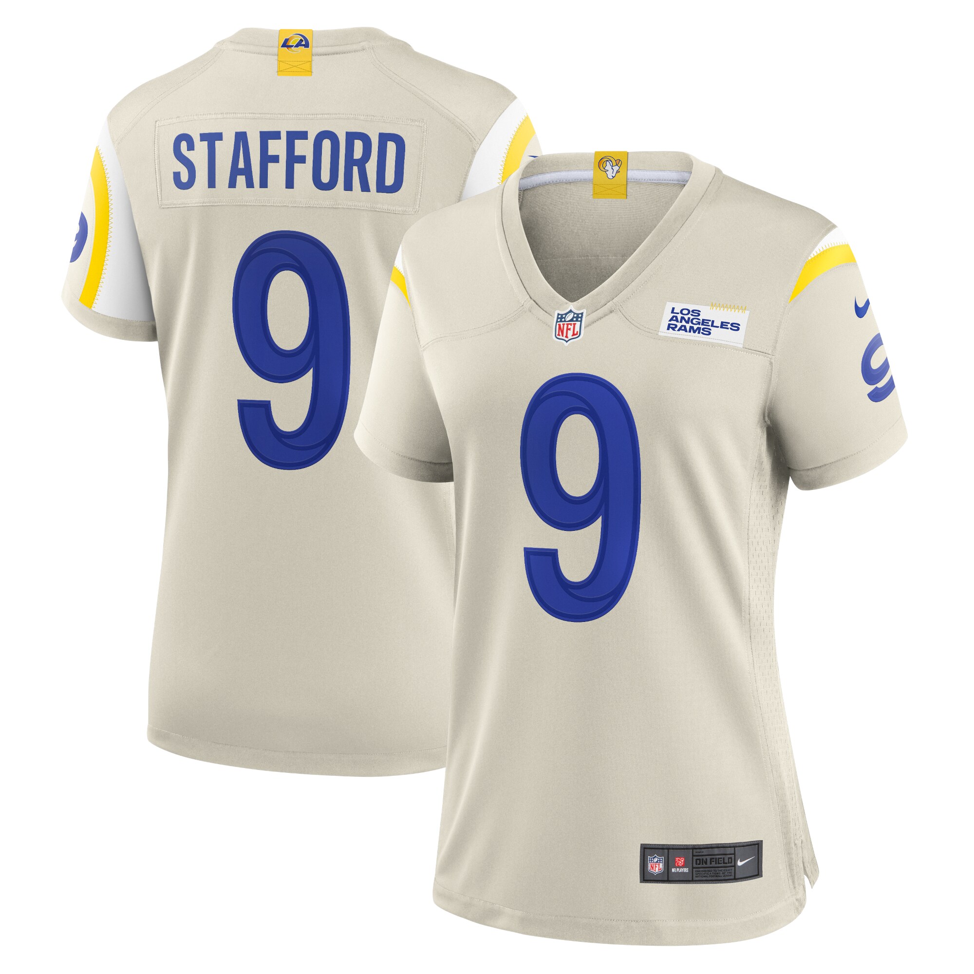 Matthew Stafford Los Angeles Rams Women's Game Jersey - Bone