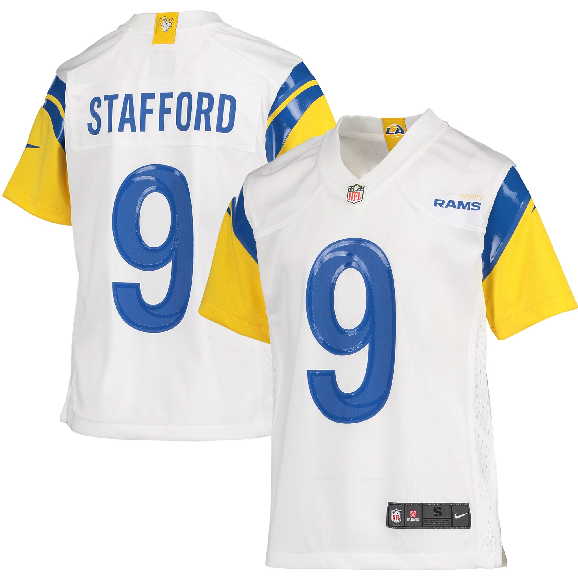 Matthew Stafford Los Angeles Rams Youth Game Jersey - White