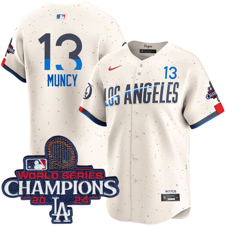 Max Muncy Los Angeles Dodgers City Connect Limited World Series Champions Jersey