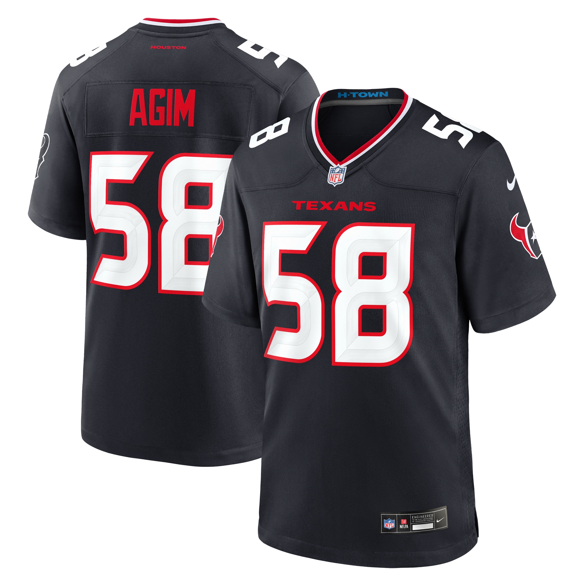 McTelvin Agim Houston Texans Team Game Jersey - Navy