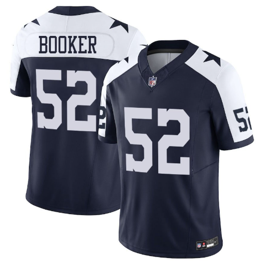 Men's Youth Women's Dallas Cowboys Tyler Booker Navy Alternate Limited Stitched Jersey