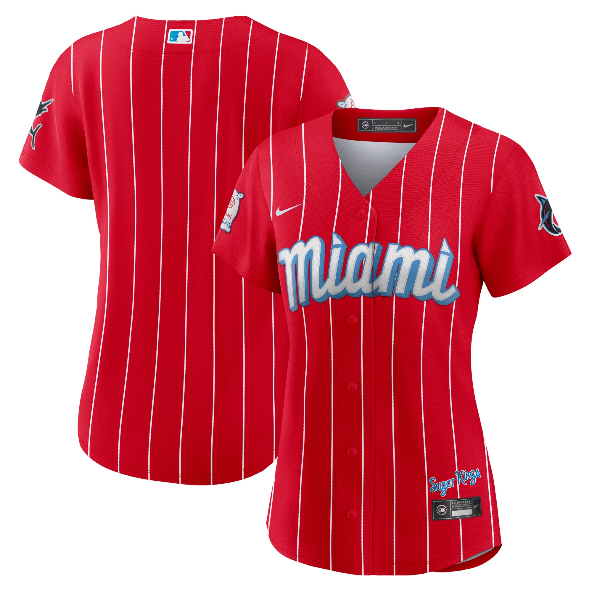 Miami Marlins Women's City Connect Replica Jersey - Red