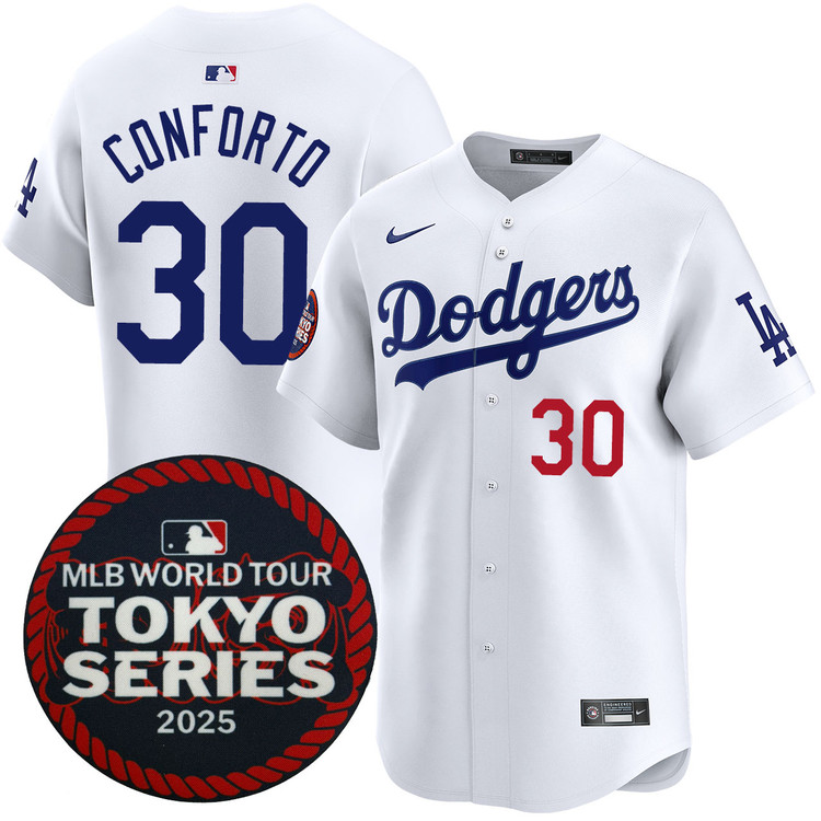 Michael Conforto Los Angeles Dodgers Home 2025 Tokyo Series Jersey