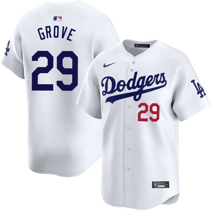 Michael Grove Los Angeles Dodgers Home Limited Jersey