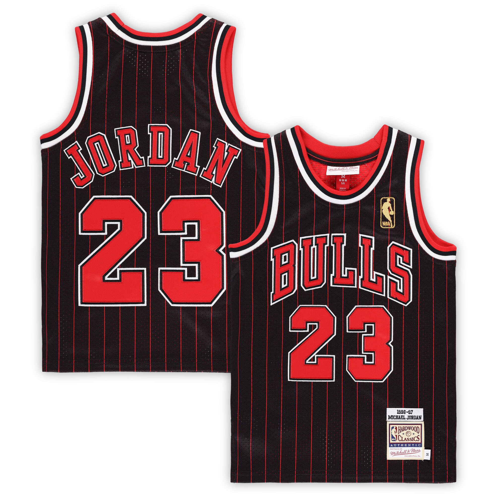 Michael Jordan Chicago Bulls Mitchell & Ness Preschool 1996\/97 Hardwood Classics Authentic Jersey - Black