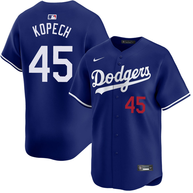 Michael Kopech Los Angeles Dodgers Alternate Royal Limited Jersey