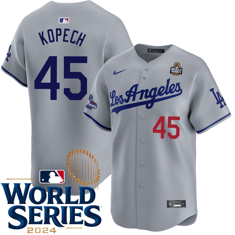 Michael Kopech Los Angeles Dodgers Road Limited World Series Jersey