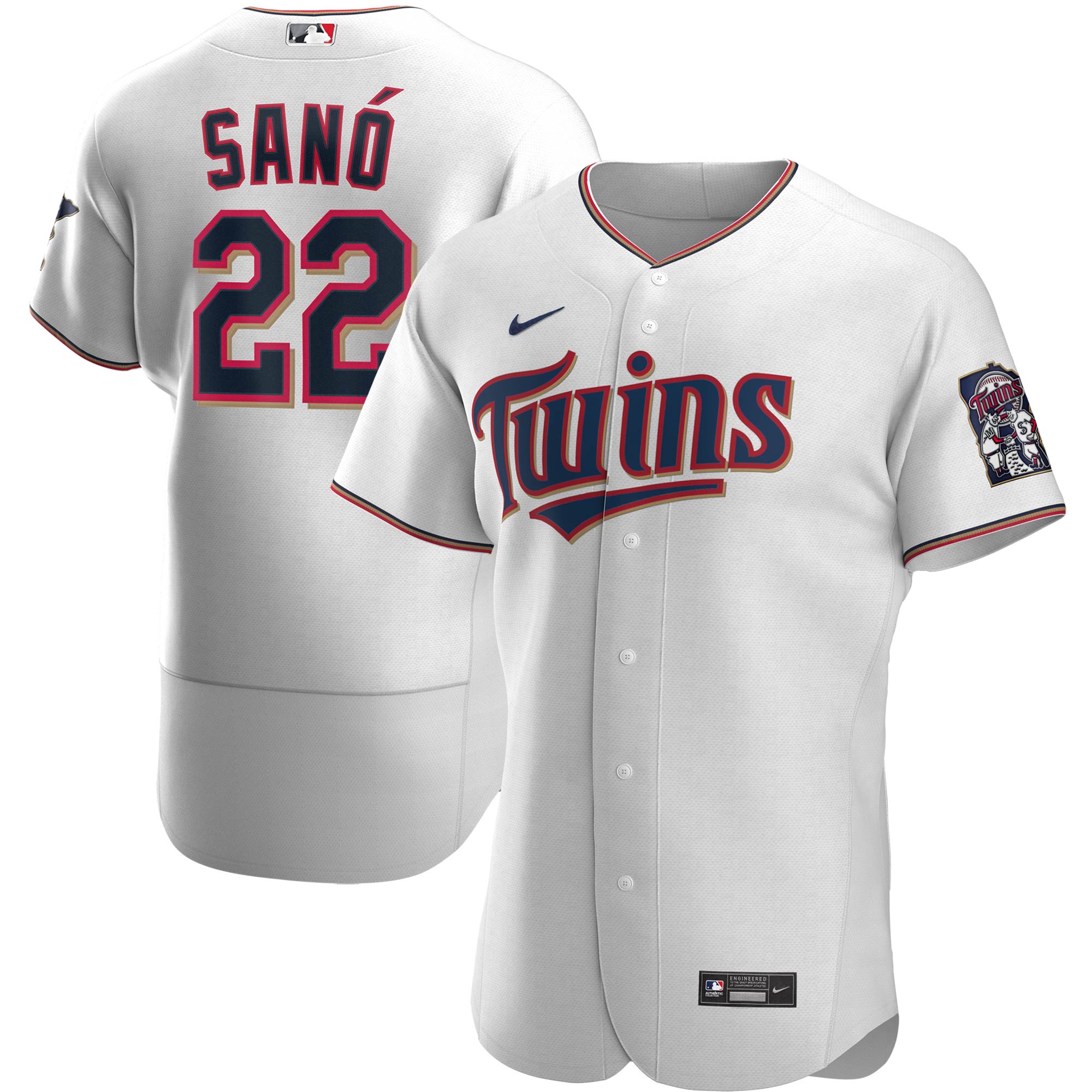 Miguel Sano Minnesota Twins Home Authentic Player Jersey - White