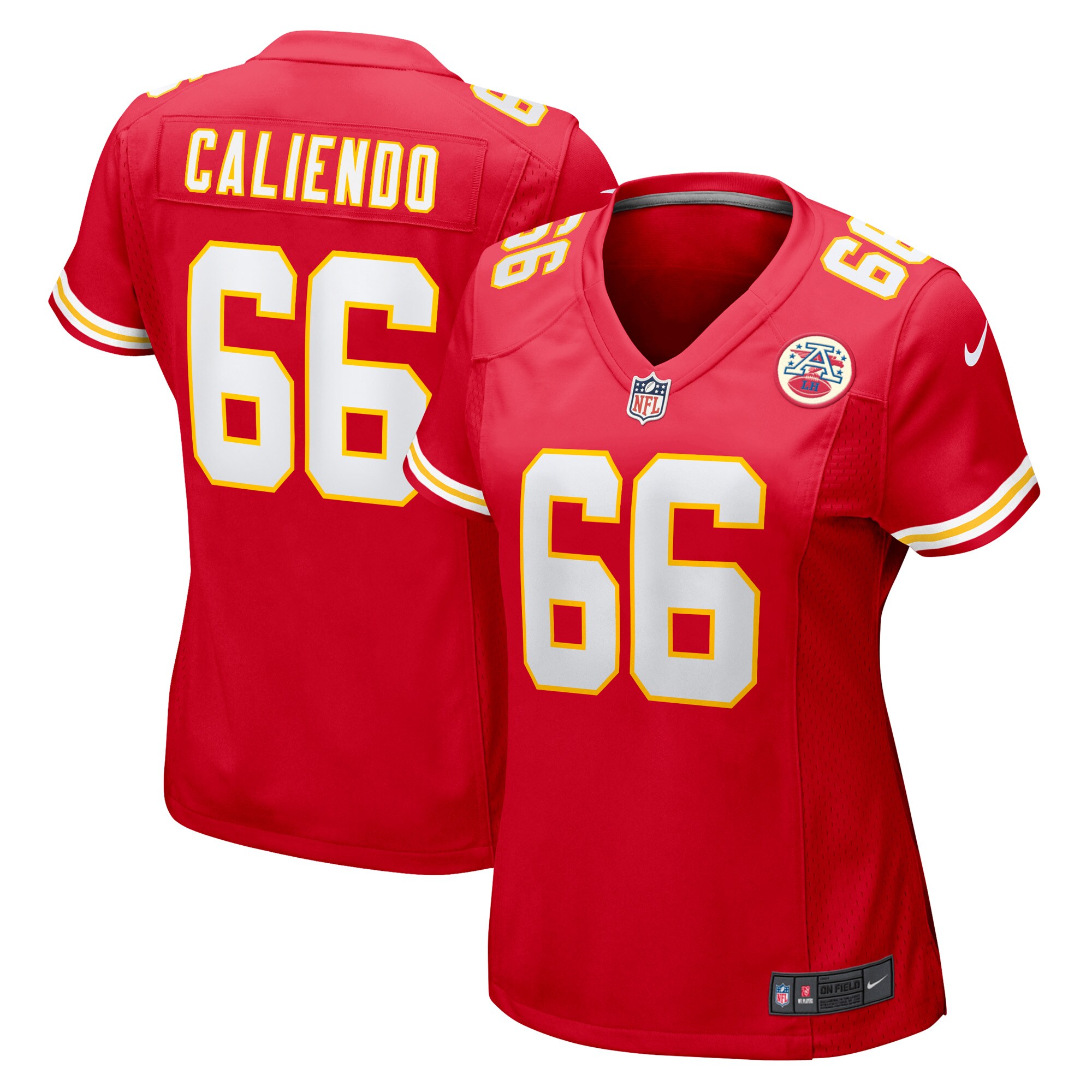 Mike Caliendo Kansas City Chiefs Women's Game Player Jersey - Red