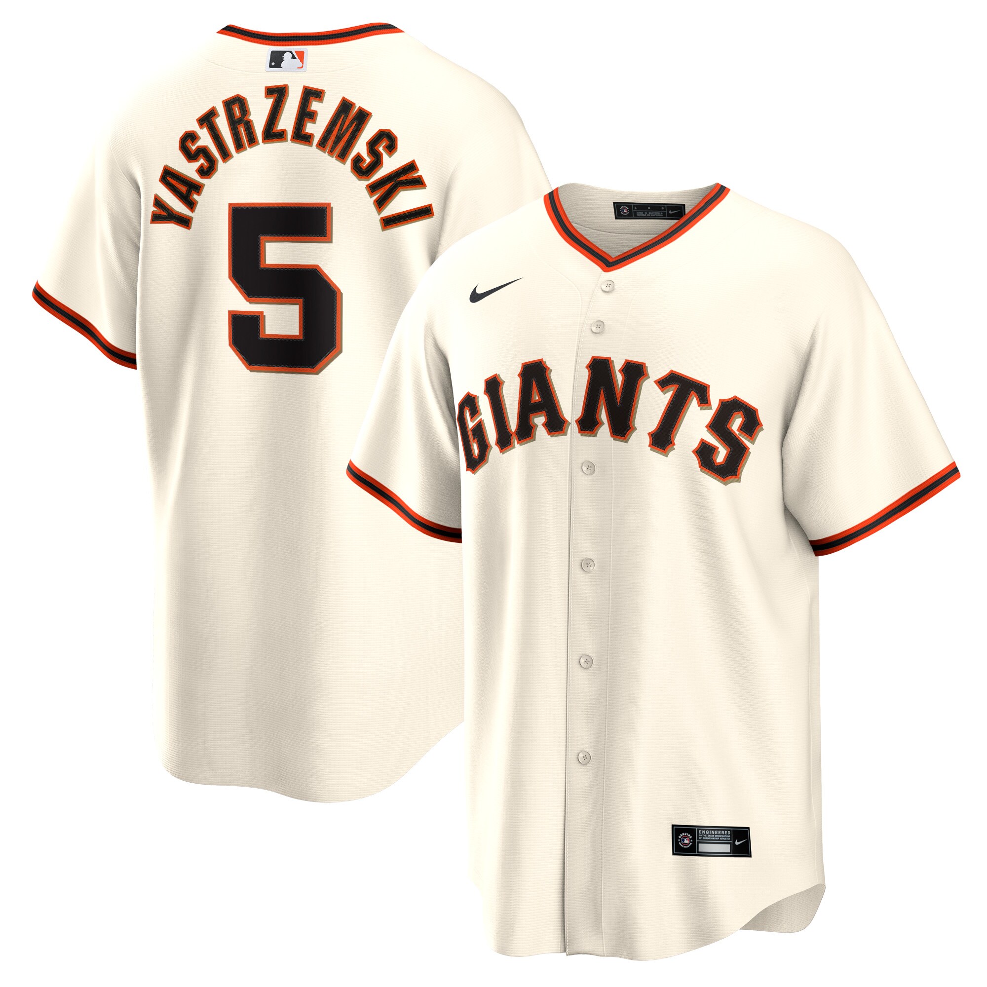 Mike Yastrzemski San Francisco Giants Home Replica Player Jersey - Cream
