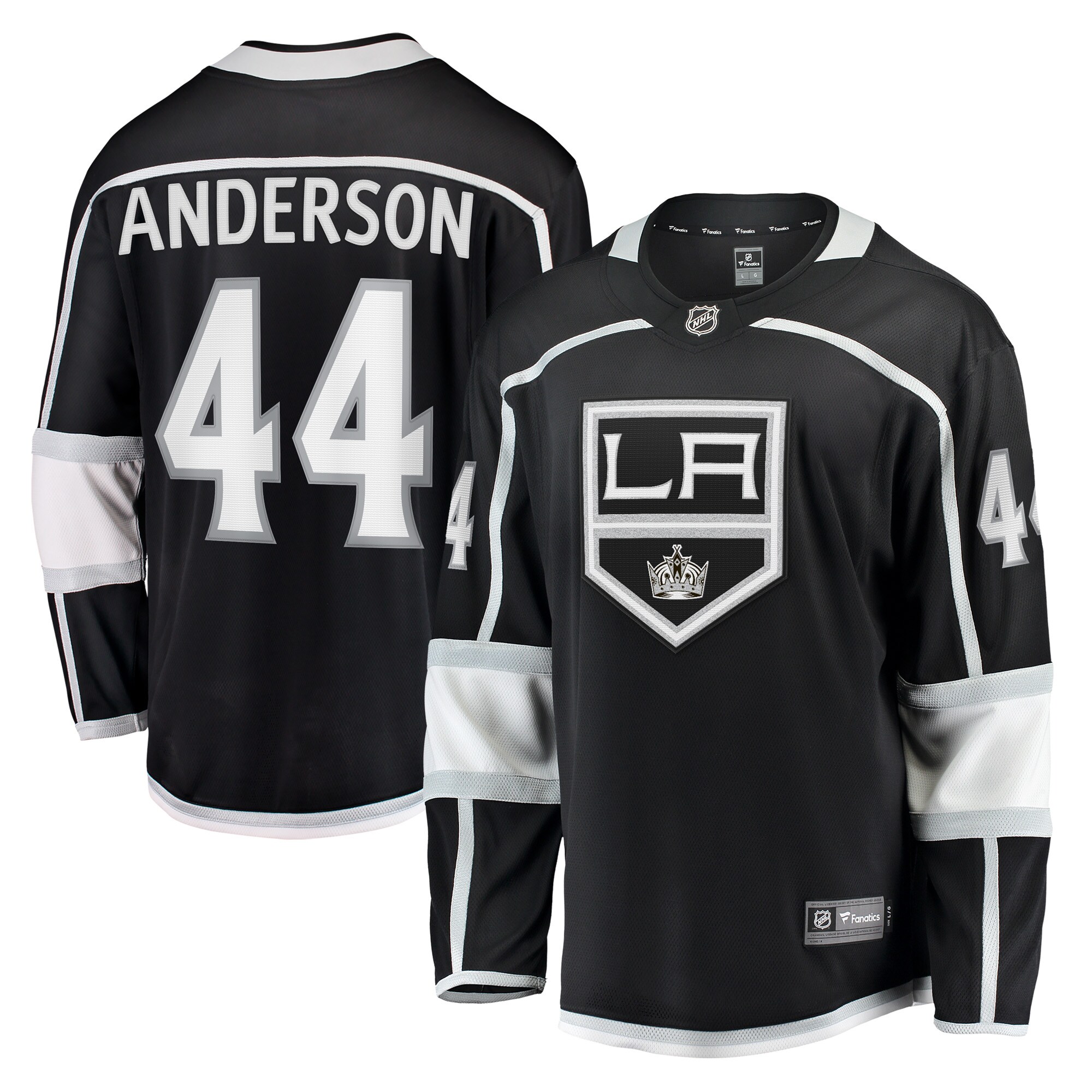 Mikey Anderson Los Angeles Kings Fanatics Home Breakaway Player Jersey - Black