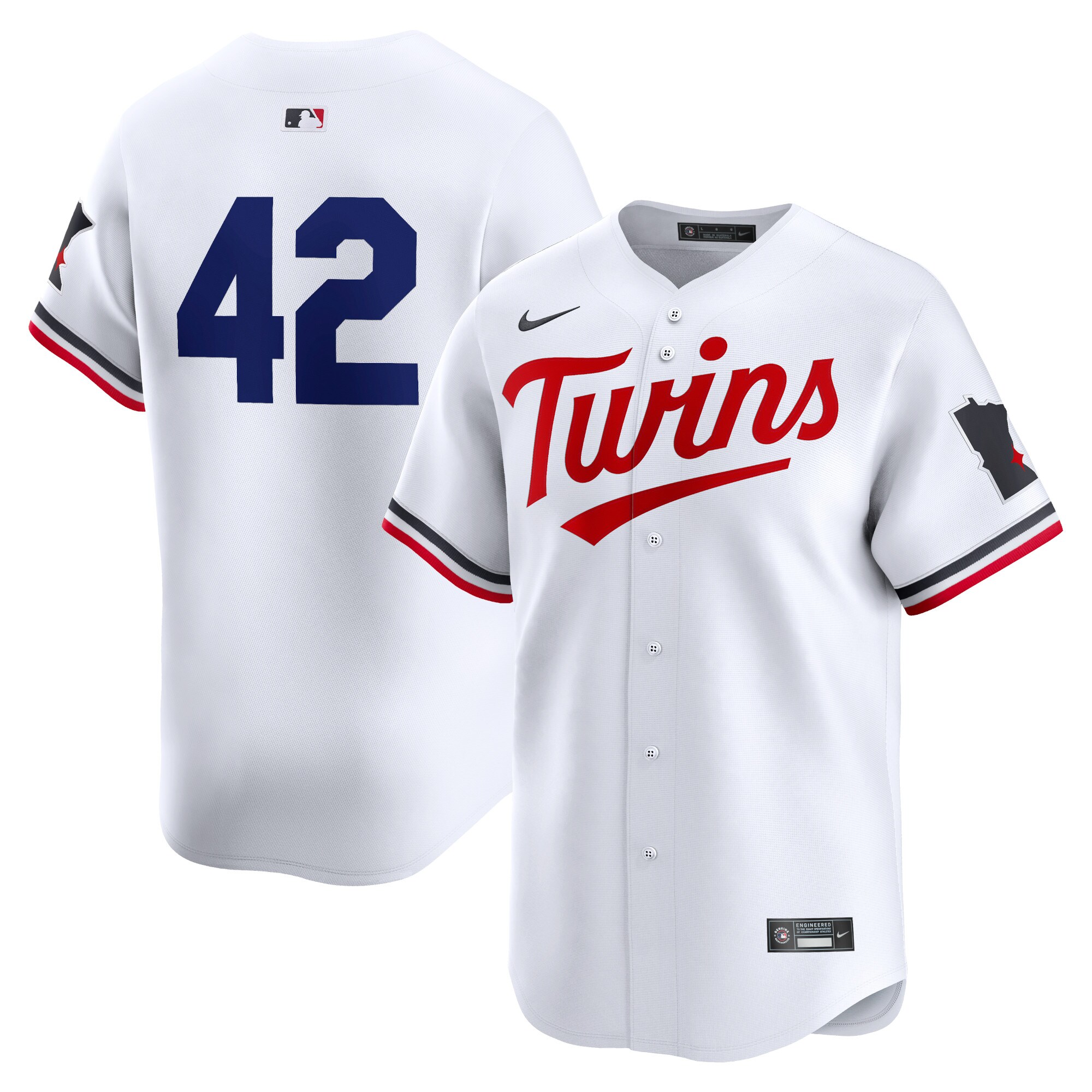 Minnesota Twins 2024 Jackie Robinson Day Home Limited Jersey\u00c2\u00a0\u00e2\u20ac\u201c White