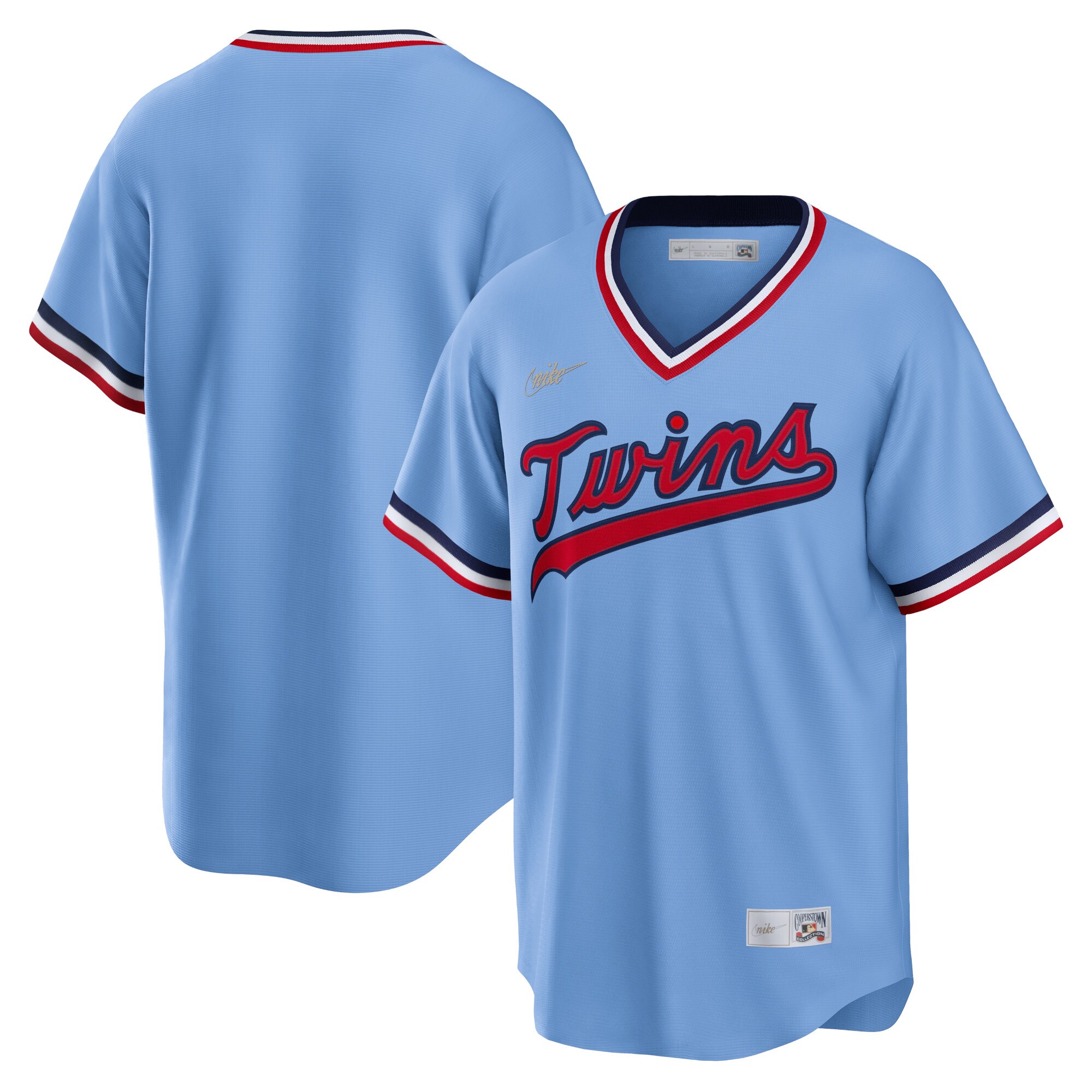 Minnesota Twins Road Cooperstown Collection Team Jersey - Light Blue