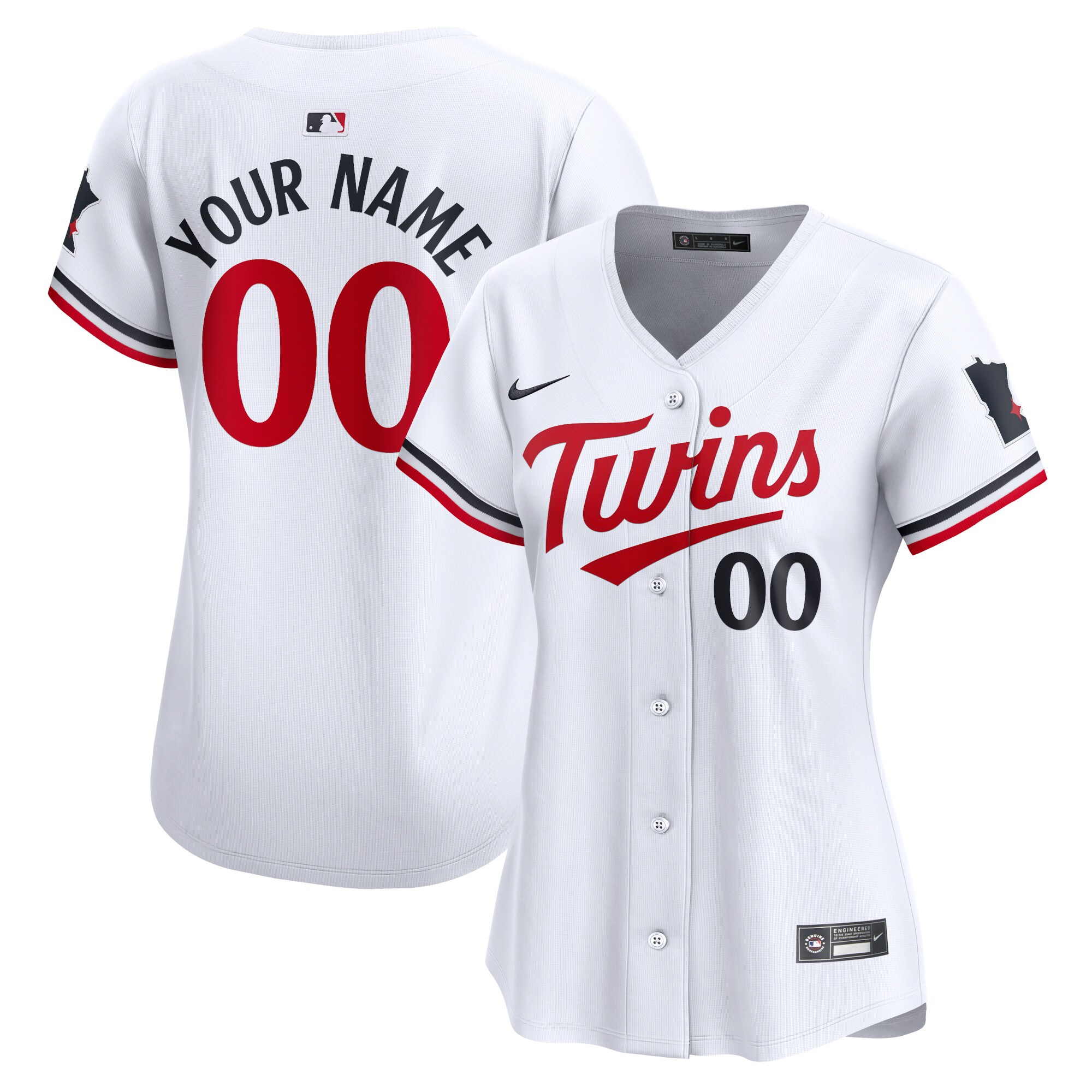 Minnesota Twins Women's Home Limited Custom Jersey - White