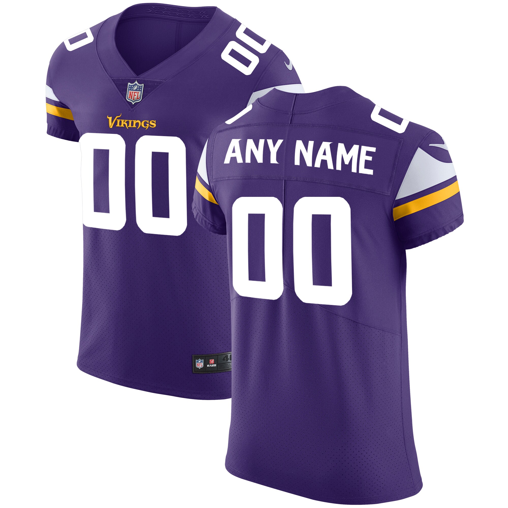 Minnesota Vikings Vapor Untouchable Custom Elite Jersey - Purple