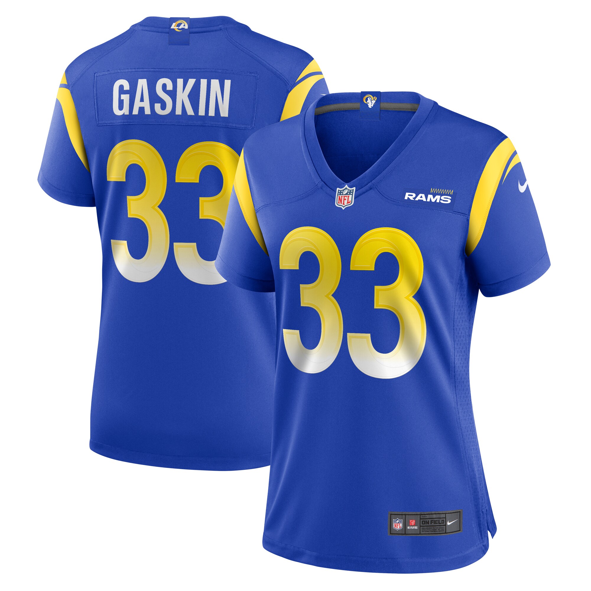 Myles Gaskin Los Angeles Rams Women's Game Jersey - Royal