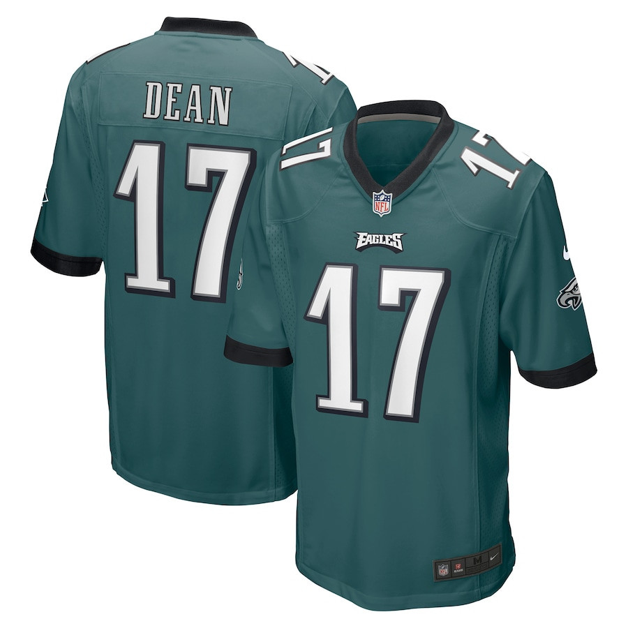 Nakobe Dean 17 Philadelphia Eagles Men Game Jersey - Green