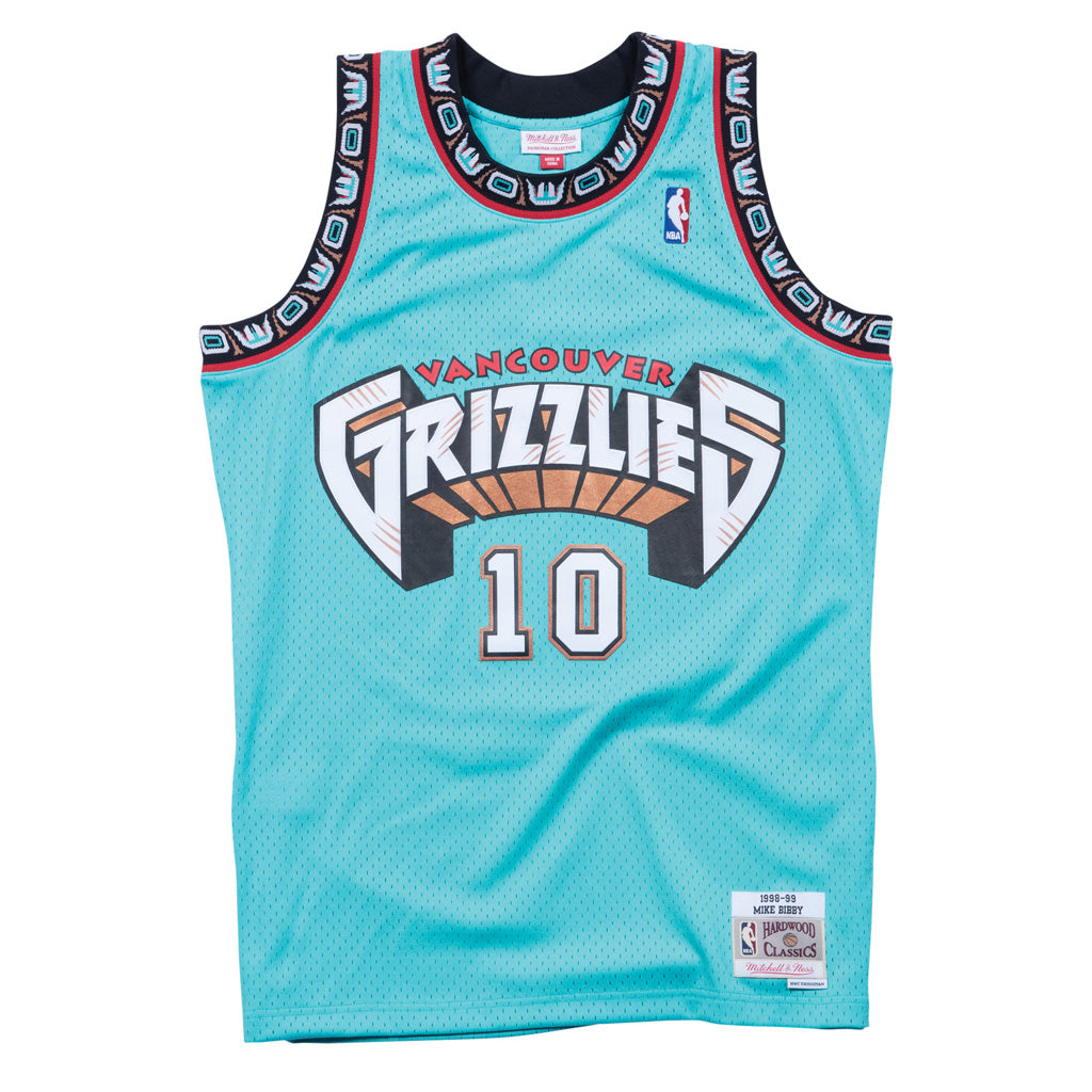 NBA Memphis Grizzlies Mike Bibby Mitchell & Ness Retro Swingman Jersey - Teal