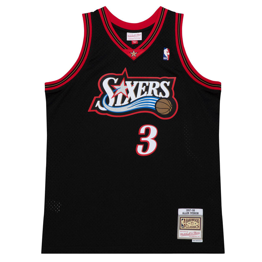 NBA Philadelphia 76ers Allen Iverson Mitchell & Ness Hardwood Classics '97 Retro Swingman Jersey