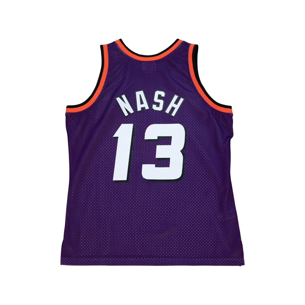NBA Phoenix Suns Steve Nash Mitchell & Ness Hardwood Classics 1996 Retro Swingman Jersey - Purple - Image 2
